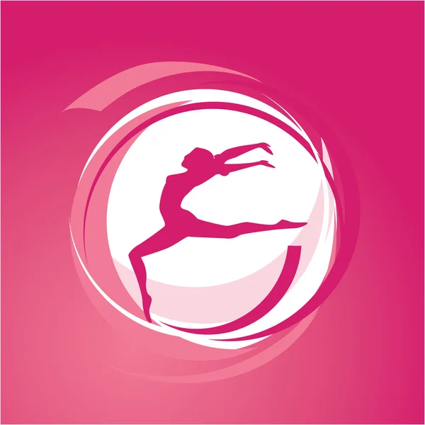 Gimnastyka kobiet — Wektor stockowy