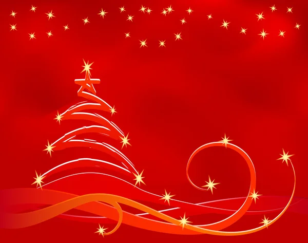 Fond de Noël rouge — Image vectorielle