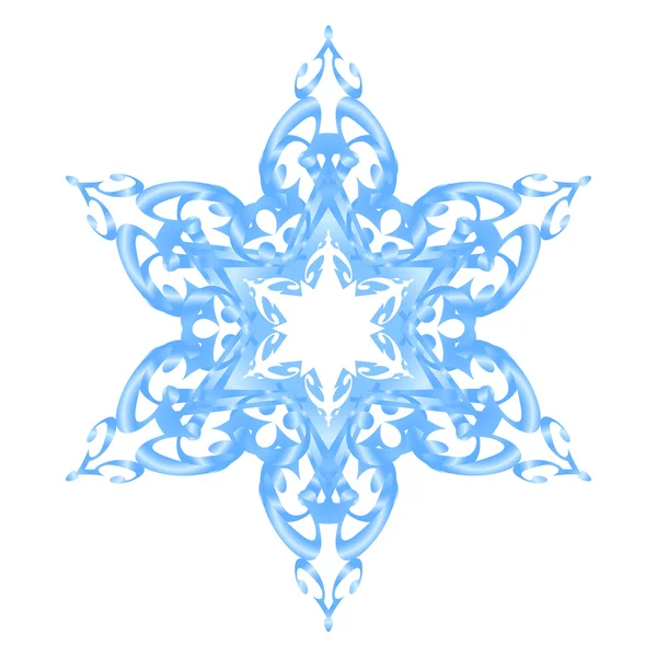 Μπλε snowflake περίτεχνα — Διανυσματικό Αρχείο