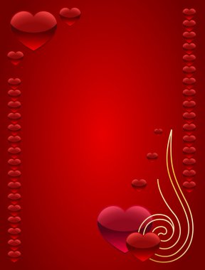 Card for Valentine's day clipart