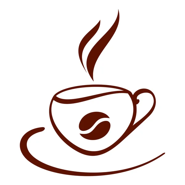 Stiliserade kopp kaffe — Stock vektor