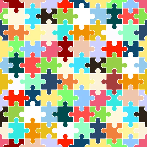 Puzzle (seamless background) — Stock Vector