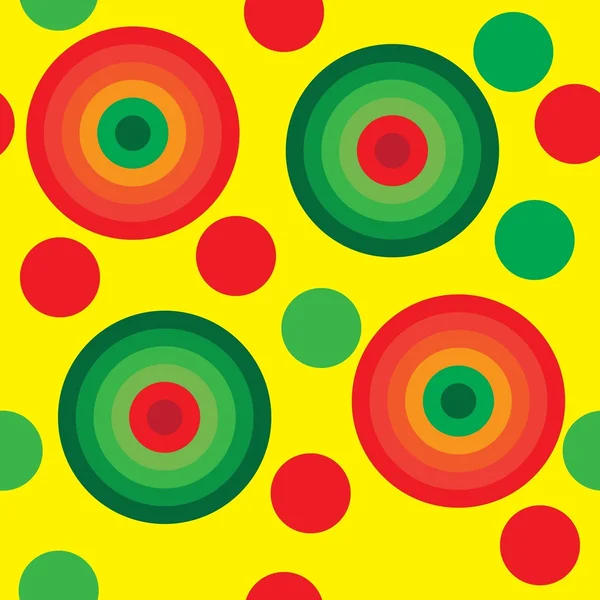Modèle de cercles sans couture — Image vectorielle