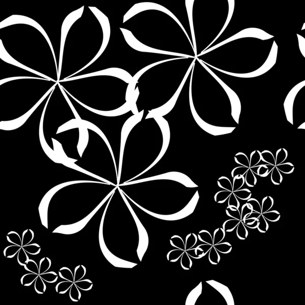 Dikişsiz soyut çiçek desenli — Stok Vektör