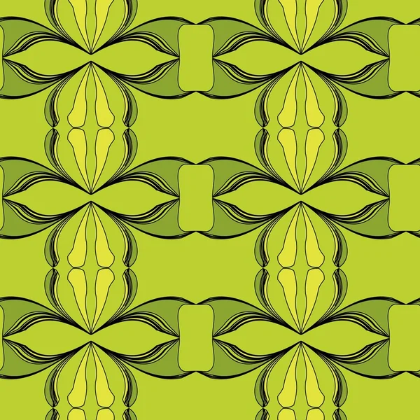 Modèle vert abstrait sans couture — Image vectorielle