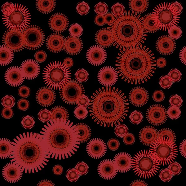 Patrón floral abstracto sin costuras — Vector de stock