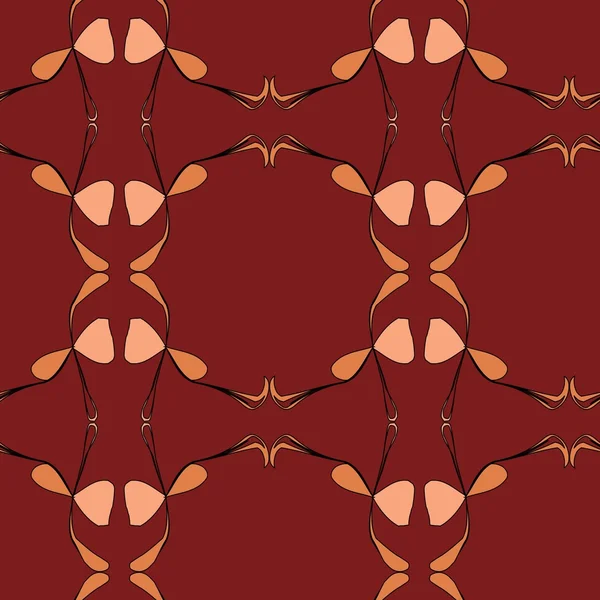 Modèle rouge abstrait sans couture — Image vectorielle