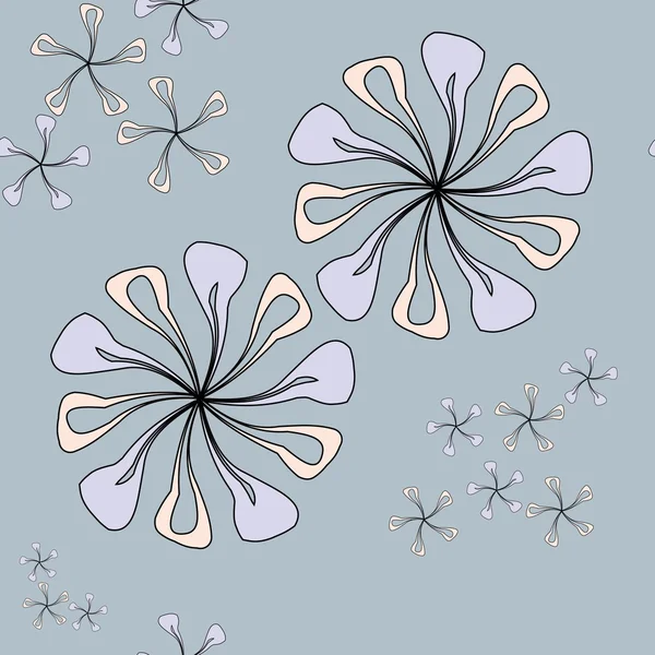 无缝的抽象花卉图案 — 图库矢量图片