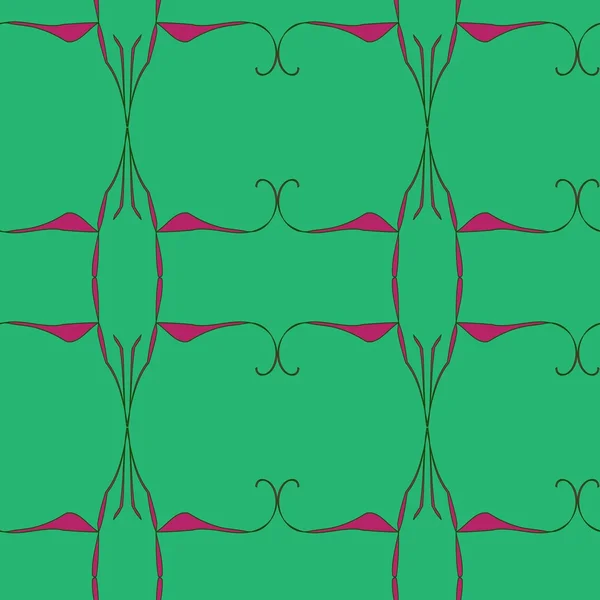Nahtlose abstrakte grüne Muster — Stockvektor