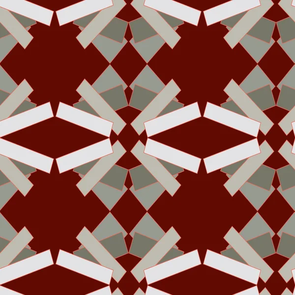 Patrón rojo abstracto sin costuras — Vector de stock