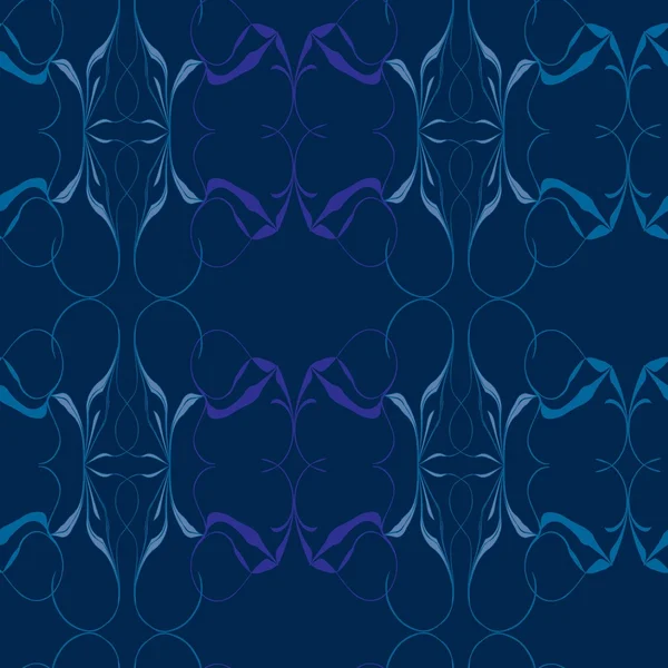 Nahtlose abstrakte blaue Muster — Stockvektor