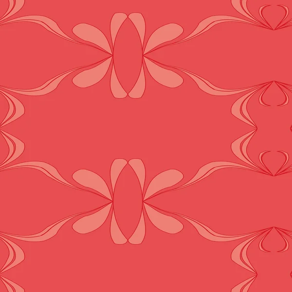 Seamless abstract red pattern — Stock Vector