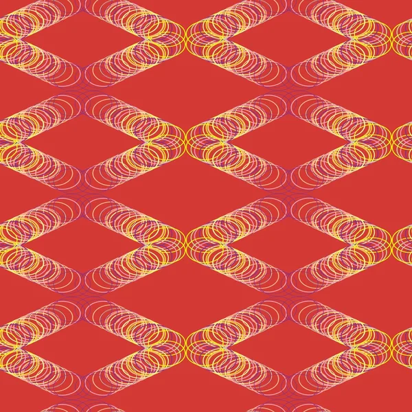 Sømløst, abstrakt rødt mønster – stockvektor