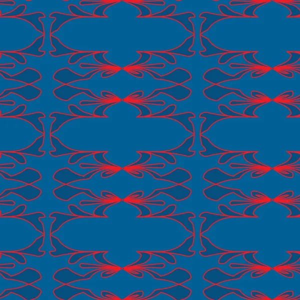 Sömlös abstrakt blå mönster — Stock vektor