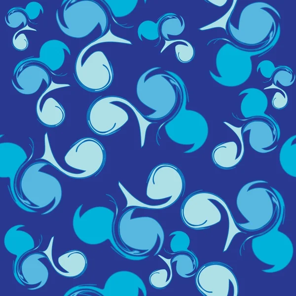 Dikişsiz soyut mavi desen — Stok Vektör