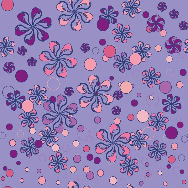 Seamless abstract floral pattern — Stock Vector