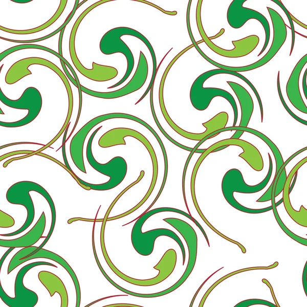 Seamless abstract green pattern — Stock Vector