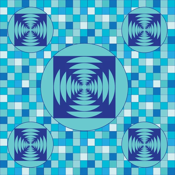 Άνευ ραφής αφηρημένη μοτίβο μπλε — Διανυσματικό Αρχείο