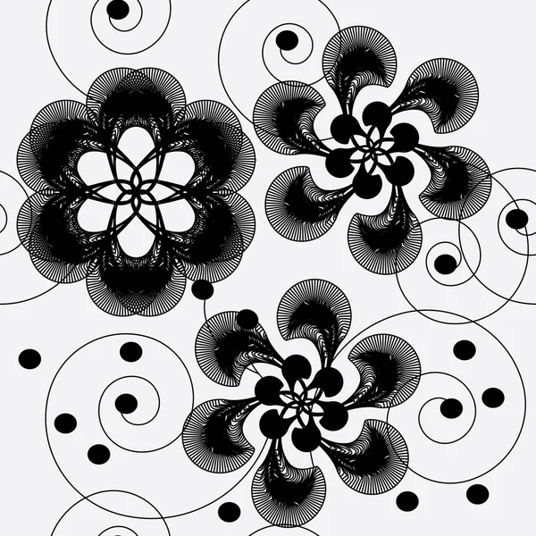 シームレスな抽象花柄 — ストックベクタ