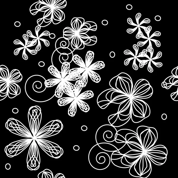 Patrón floral abstracto sin costuras — Archivo Imágenes Vectoriales