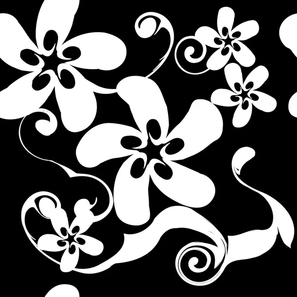 Patrón floral abstracto sin costuras — Archivo Imágenes Vectoriales