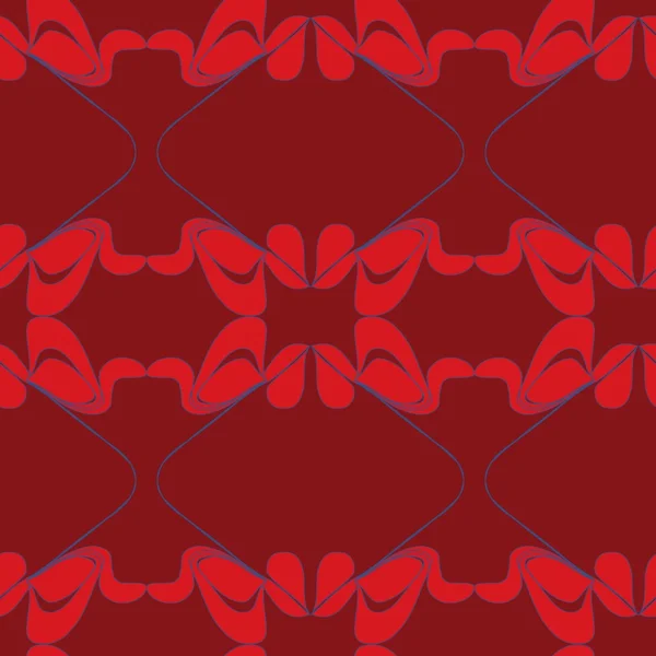 원활한 추상 붉은 패턴 — 스톡 벡터