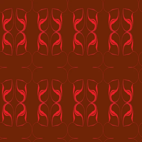 シームレスな抽象的な赤のパターン — ストックベクタ