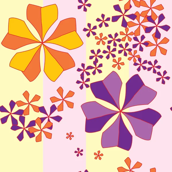 Naadloze abstract floral patroon — Stockvector