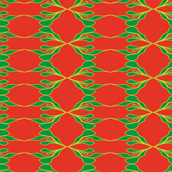 Naadloze abstracte rode patroon — Stockvector