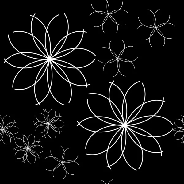 원활한 추상적인 꽃 패턴 — 스톡 벡터
