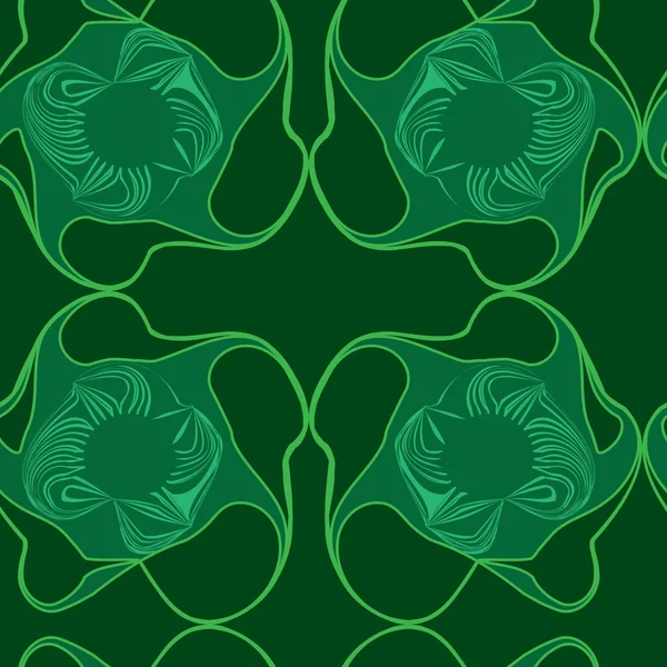 Seamless abstract green pattern — Stock Vector