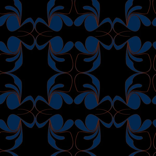 원활한 추상 블루 패턴 — 스톡 벡터