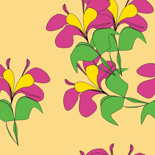 Άνευ ραφής αφηρημένο floral σχέδιο — Διανυσματικό Αρχείο