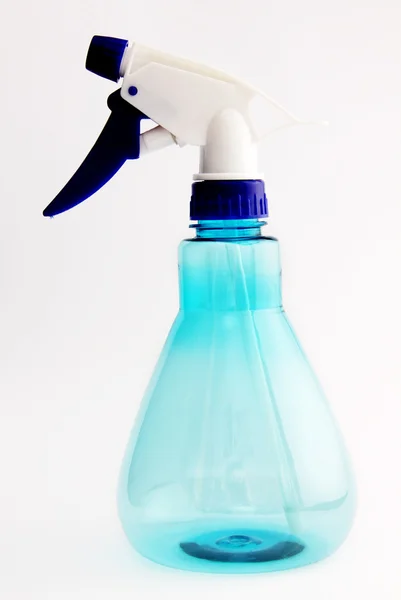 Blå sprayflaska — Stockfoto