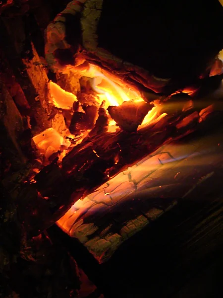 Выгорел огонь — стоковое фото