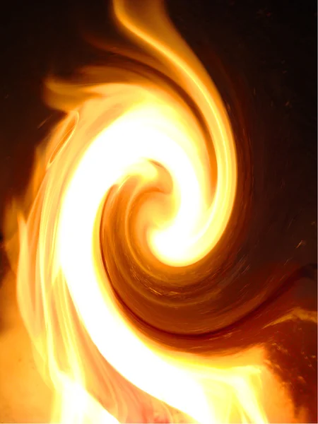 Fiery curl — Stock Photo, Image