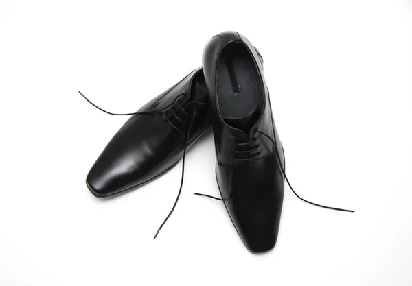 Stivali da uomo nero — Foto Stock