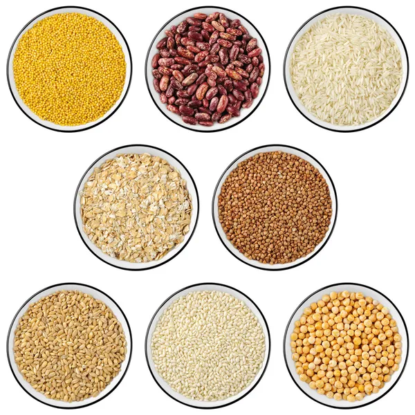 Raccolta di cereali e legumi — Foto Stock