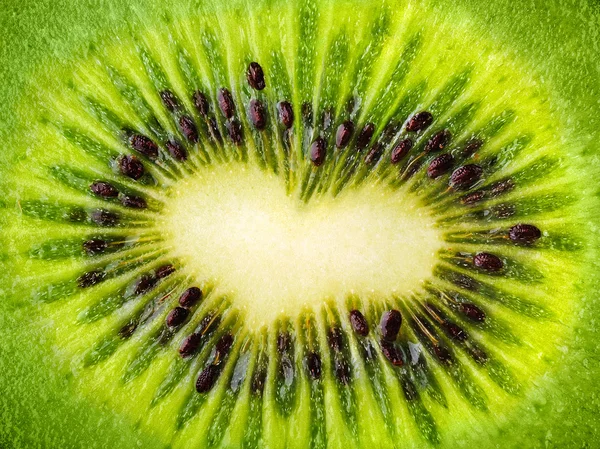 Kiwi coração — Fotografia de Stock