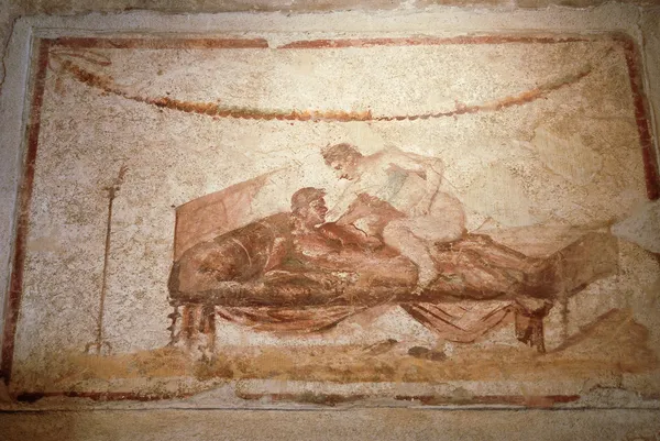 Pompeii fresco — Stock Photo, Image