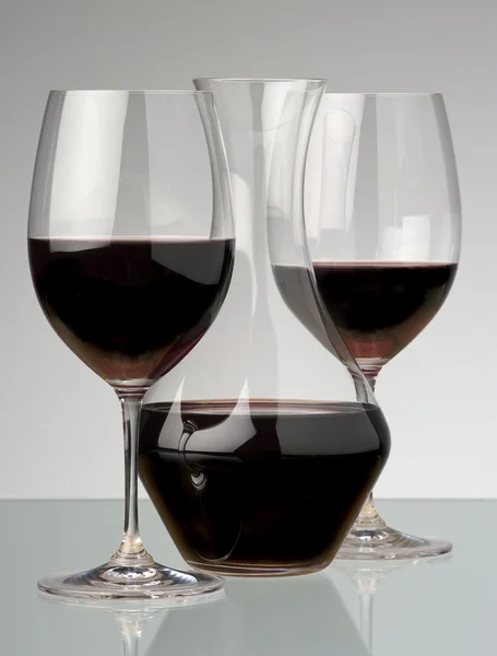 Artigos de vidro de vinho — Fotografia de Stock