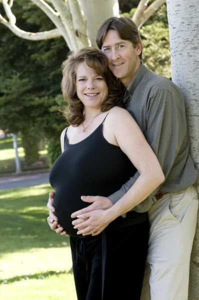 stock image Happy couple expecting