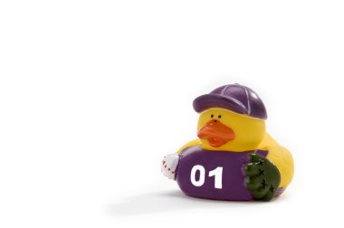 Baseball rubber duck clipart