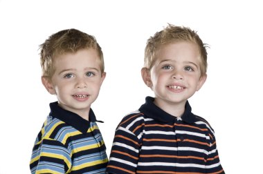 Identical twins clipart