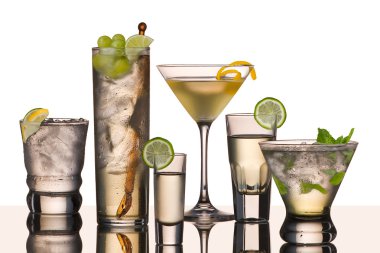 Vodka cocktails clipart