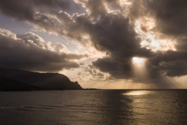 Hanalei'deki bay, kauai