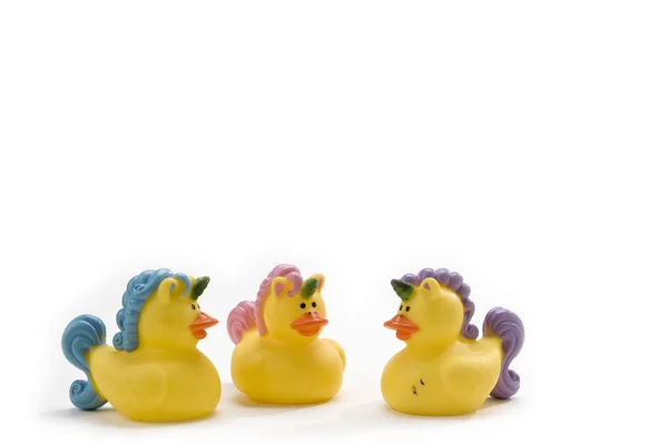 Unicorn rubber ducks — Stock Photo, Image