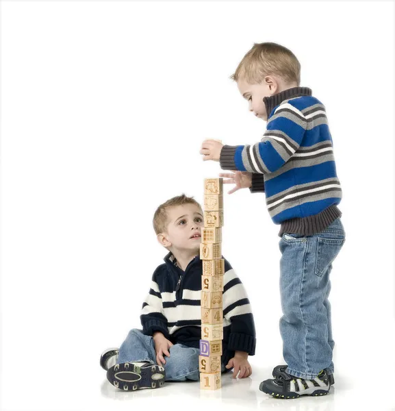 Young twin boys — Stock Photo, Image