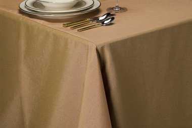 Almond linen table cloth clipart