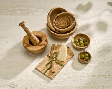 Wooden utensils clipart